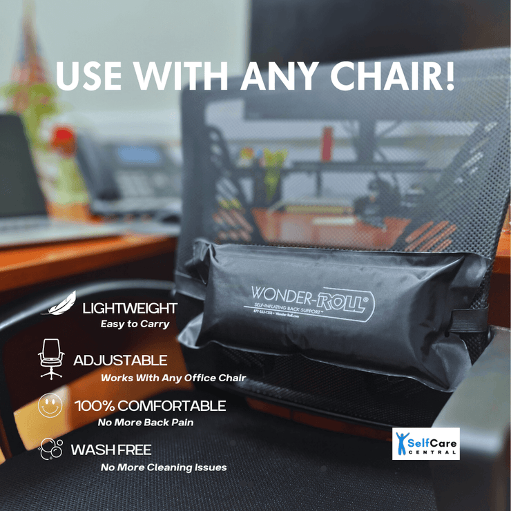 Inflatable travel lumbar sales pillow