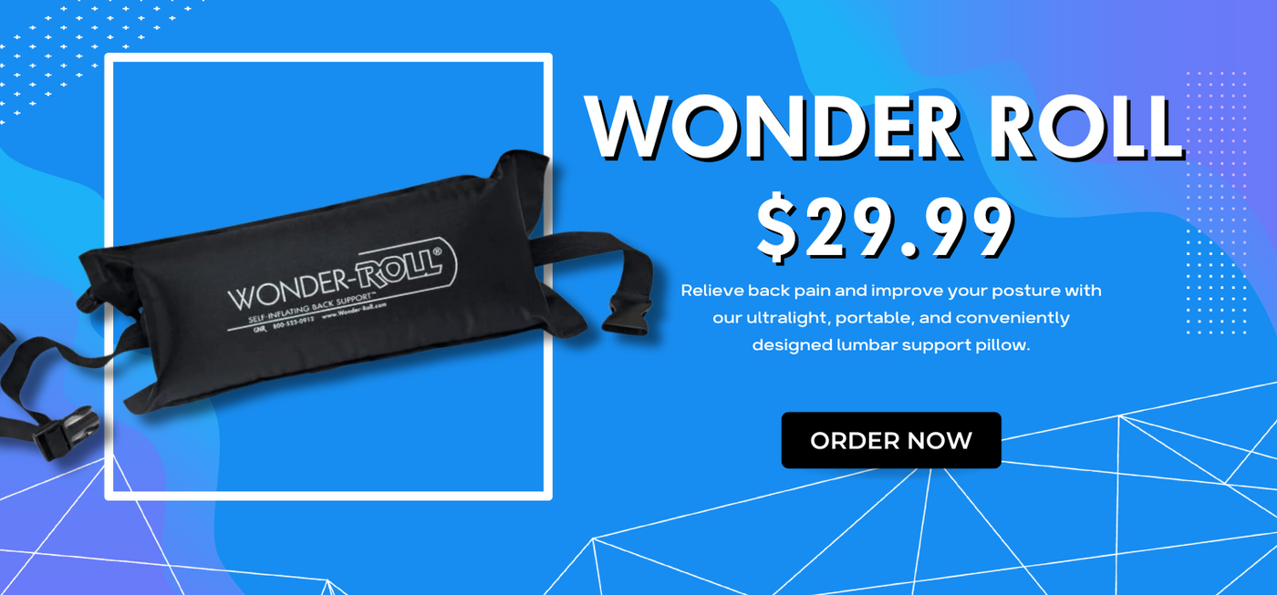 Wonder-Roll Inflating Lumbar Support Pillow